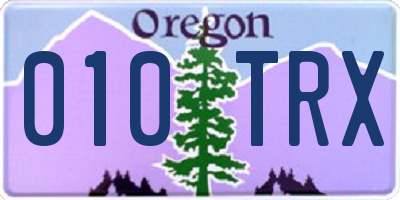 OR license plate 010TRX