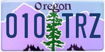 OR license plate 010TRZ