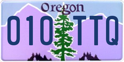 OR license plate 010TTQ