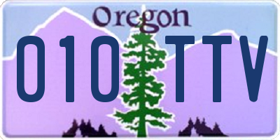 OR license plate 010TTV