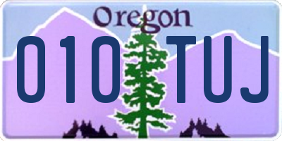 OR license plate 010TUJ