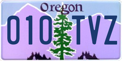 OR license plate 010TVZ