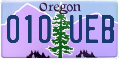 OR license plate 010UEB