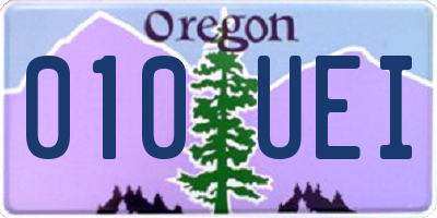 OR license plate 010UEI