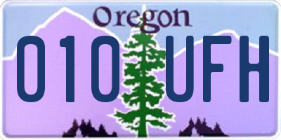 OR license plate 010UFH