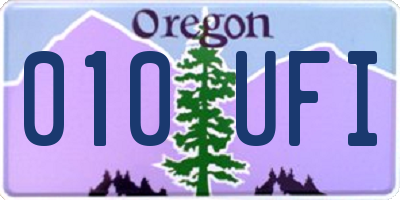 OR license plate 010UFI