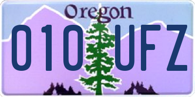 OR license plate 010UFZ