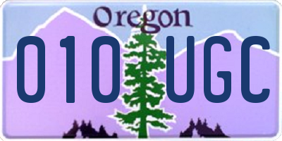 OR license plate 010UGC
