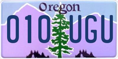 OR license plate 010UGU