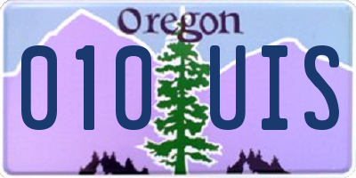 OR license plate 010UIS