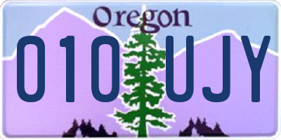 OR license plate 010UJY