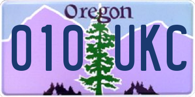 OR license plate 010UKC