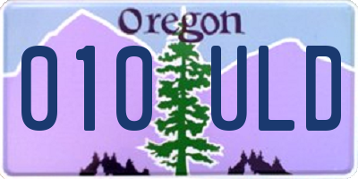 OR license plate 010ULD