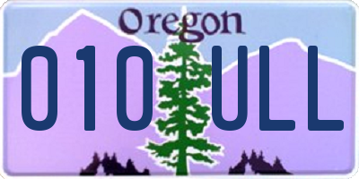 OR license plate 010ULL