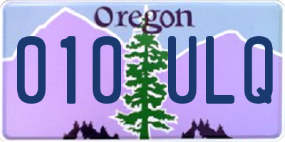 OR license plate 010ULQ