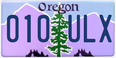 OR license plate 010ULX