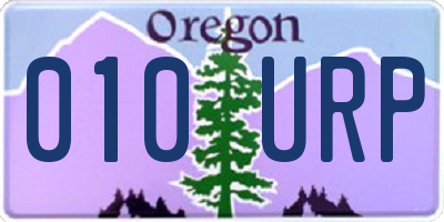 OR license plate 010URP
