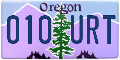 OR license plate 010URT