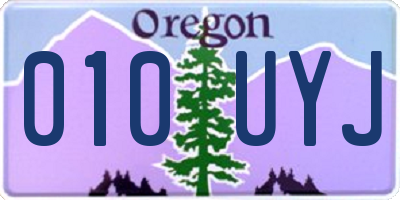 OR license plate 010UYJ
