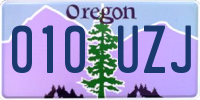 OR license plate 010UZJ