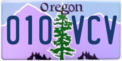 OR license plate 010VCV