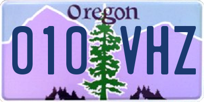 OR license plate 010VHZ