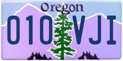 OR license plate 010VJI
