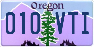 OR license plate 010VTI