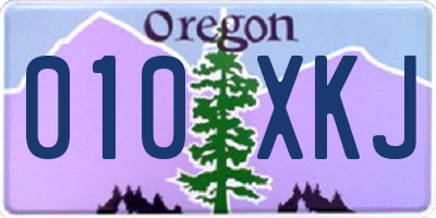 OR license plate 010XKJ