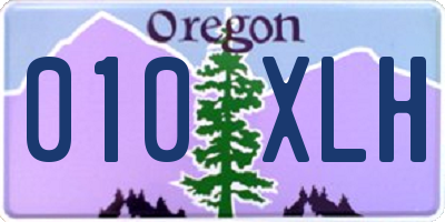OR license plate 010XLH
