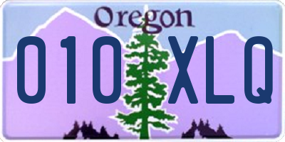 OR license plate 010XLQ