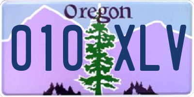 OR license plate 010XLV