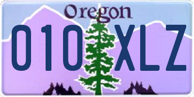 OR license plate 010XLZ