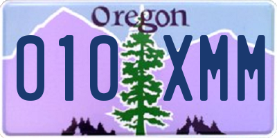 OR license plate 010XMM