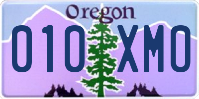 OR license plate 010XMO