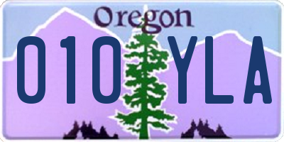 OR license plate 010YLA