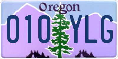OR license plate 010YLG