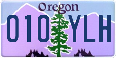 OR license plate 010YLH