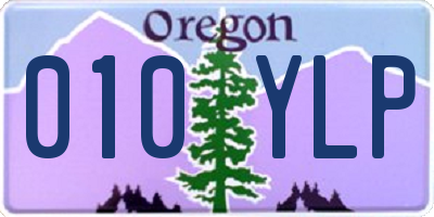OR license plate 010YLP