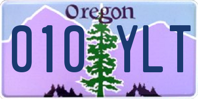 OR license plate 010YLT