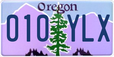 OR license plate 010YLX