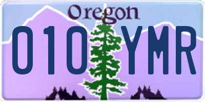 OR license plate 010YMR