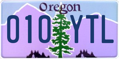 OR license plate 010YTL