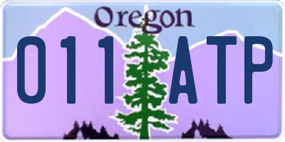 OR license plate 011ATP