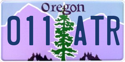 OR license plate 011ATR