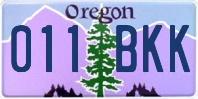 OR license plate 011BKK