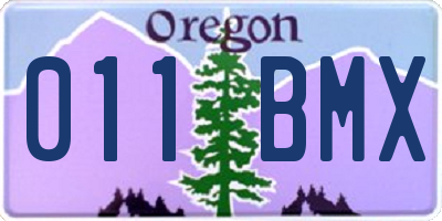 OR license plate 011BMX