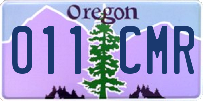 OR license plate 011CMR