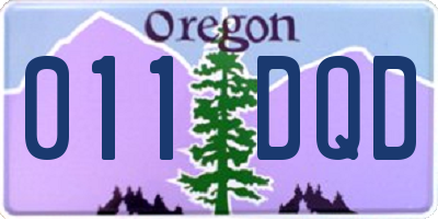 OR license plate 011DQD