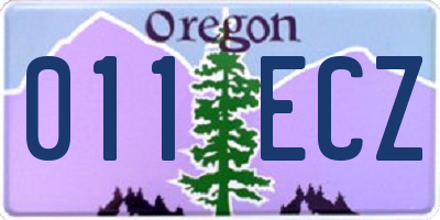 OR license plate 011ECZ